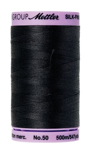 Mettler Silk Finish 50 Black, 500m