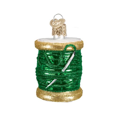Spool of Thread Ornament Green