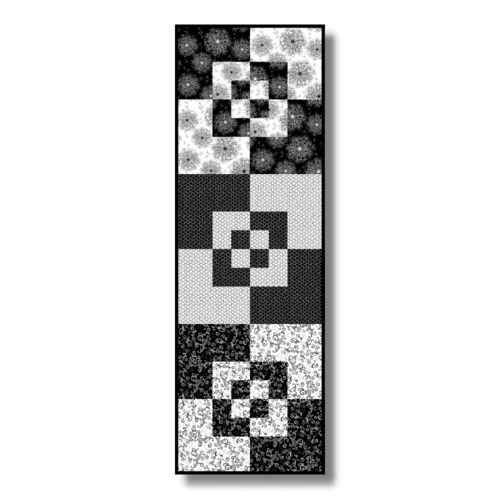 Materialpackung Black & White Tischläufer II