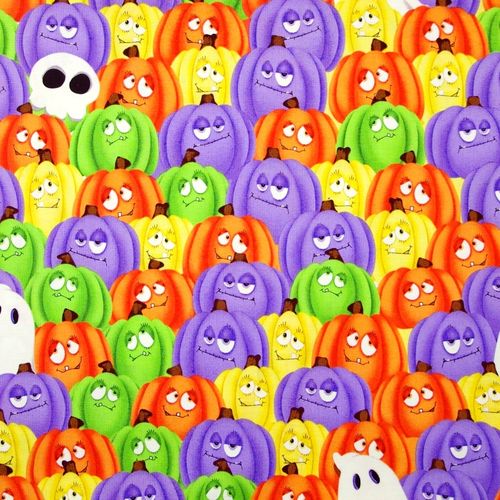 Stacked Pumpkins and Ghosts Multi (Glow)