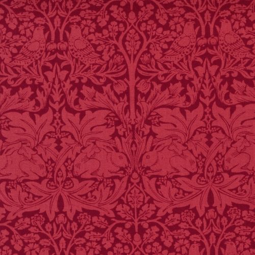 Brother Rabbit Damask Deep Red
