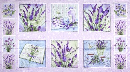 Lavender Garden Blocks Multi