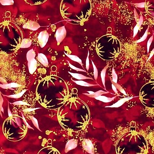 Petit Cristal Ornaments Red/Gold