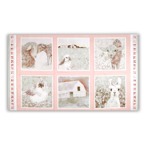 You are Loved Panel Pink/Taupe