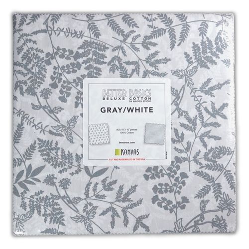 Better Basics Gray/White 10x10 Pack